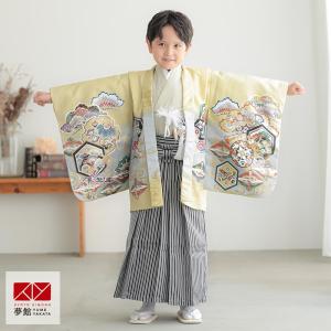 七五三 着物 レンタル 753 5歳 男の子 サビヌキ ブランド着物 ベージュ