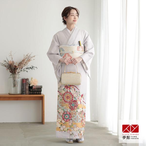 色留袖 レンタル 袷 ジャパンスタイル 薄紫 華紋に鳳凰 対応身長155〜162cm  結婚式 叙勲...