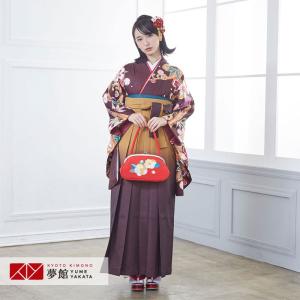 卒業式 袴 セット レンタル 大学 大人 レディース anan茶桜と松に流水 女の子 二尺袖 貸衣装 往復送料無料