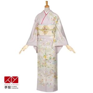 訪問着 レンタル 入学式 卒業式 結婚式 袷 紫 辻が花(H941) 七五三