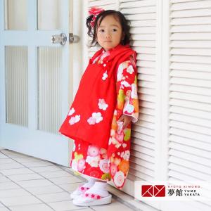 七五三 3歳 着物レンタル 女の子 フルセット 被布 赤 赤 梅とうさぎ 宅 753 三歳 K018 K018 京都着物レンタル夢館 Yahoo 店 通販 Yahoo ショッピング