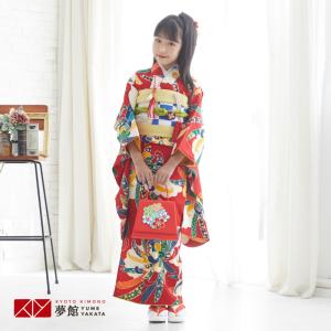 七五三　7歳　紅型　着物　襦袢付き 楽天市場】七五三 着物 7歳 フルセット 紅一点 ブランド 正絹 絵羽柄