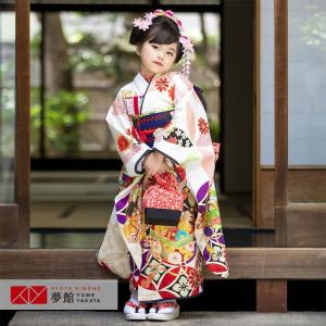 七五三7歳 女の子 お着物セット ホワイト希少 七五三着物 7歳 女の子 着物セット】販売品 四つ身 白茶鳳凰