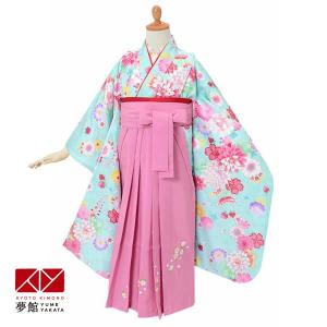 卒園　袴セット 袴 セット レンタル 女の子 卒園式 式部浪漫 藤色x水色 梅に笹 幼稚園