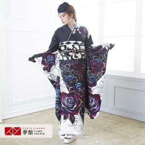 8124☆送料込み❣️絞り 着物 4枚 まとめ売り❣️ 振袖レンタル 黒 総絞り金駒桜模様(絹) 成人式 結婚式 一点物 モデル