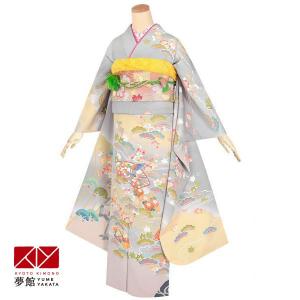 hiromichi nakano（ヒロミチナカノ） 振袖レンタル グレー 桜(絹) 成人