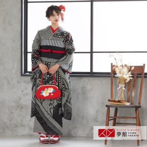 振袖 レンタル 成人式 結婚式 黒 総絞り 波頭に牡丹(絹) 一点物 12月