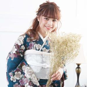 振袖 レンタル 成人式 結婚式 藍色 桜浪漫1...の詳細画像4