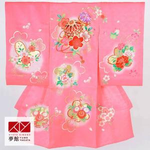 産着 お宮参り 着物 レンタル 女の子 薄ピンク 手毬に花々 初着 祝い着