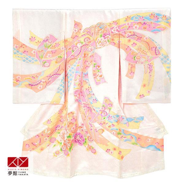 産着 お宮参り 着物 レンタル 女の子 白 熨斗束 初着 祝い着 SG079