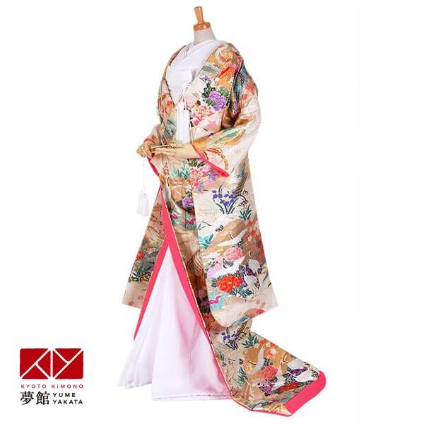 色打掛 結婚式 婚礼 花嫁 衣装 着物 レンタル 安い 遠山鳳凰 ホテル・式場への配送OK U017