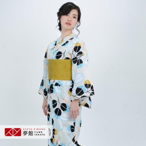 浴衣 レンタル クリーム　萩 YK018