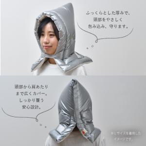 防災頭巾 アルミ加工 Lサイズ 大きめ 約30...の詳細画像2