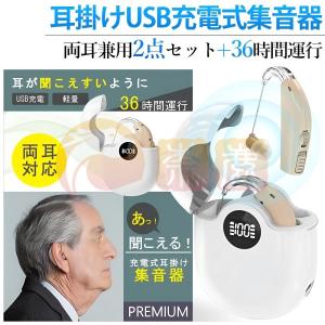 集音器 高齢者 耳掛け 軽量 両耳対応 ワイヤ...の詳細画像1