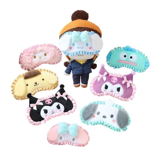 クロミ アイマスク かわいい キャラクター 目隠し 睡眠用 シナモロール ハンギョドン ポチャッコ ...