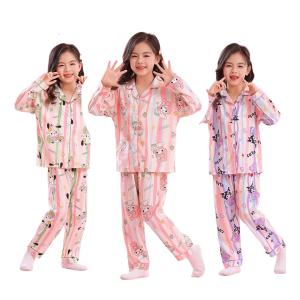 前開き パジャマ ちいかわ キッズ ルームウェア クロミ ポチャッコ 女の子 長袖 かわいい ガールズ 春 夏 秋