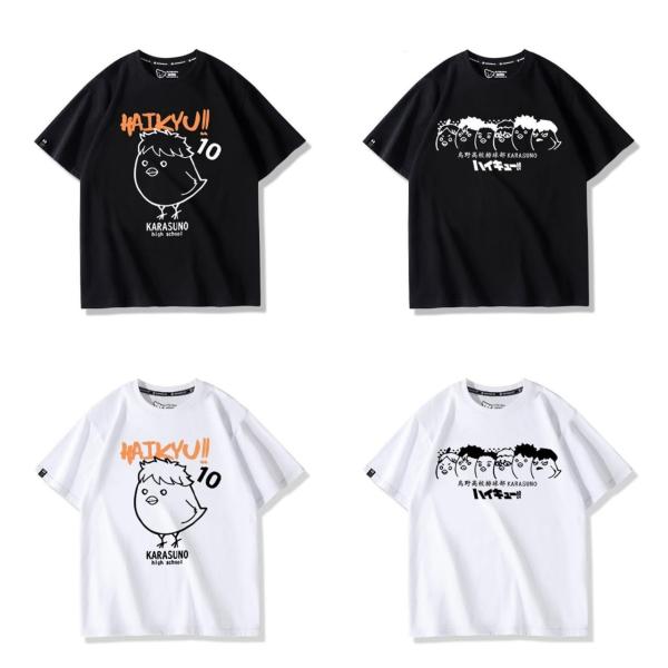 ハイキュー!! tシャツ 半袖 烏野高校 日向翔陽 上着 日常服 夏服 記念シャツ 快適 柔らかい ...