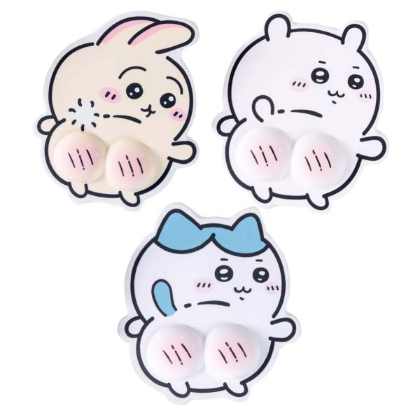 ちいかわ マウスパッド うさぎ＆ハチワレ 低反発リストレスト付き ゲーミング＆オフィス用 手首クッシ...