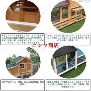 鶏小屋 木製 チキンハウス 屋外 耐候性 4羽...の詳細画像2