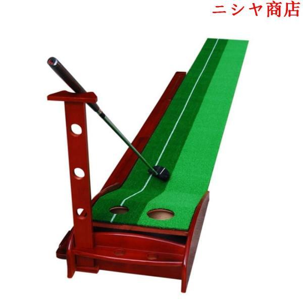 パターマット ゴルフ 練習用 パッティングマット 自動返球 折りたたみ コンパクト 人工芝 天然芝 ...