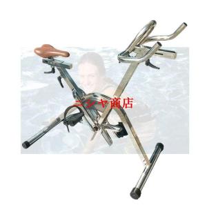 水中フィットネスバイク ステンレス製 スピニング 水中自転車 リハビリ 物理療法 スイミングプール 運動 器具 エクササイズ メンテナンス ツール