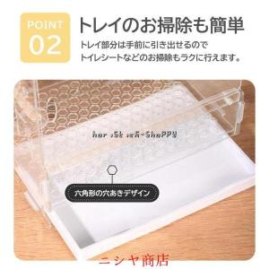 鳥かご ケージ ペット用品 アクリル プラスチ...の詳細画像4