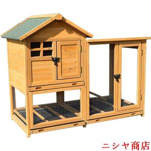 木製 鶏小屋 屋外 大型 鶏かご 6羽用 防雨 組み立て簡単 ドア付 トレー付 ワイヤーメッシュ 家庭用 飼育ケージ 家禽 ゲージ ハウス 庭