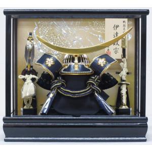 京寿 五月人形 兜飾り YN21881GKC ケース入り 木製弓太刀付 間口33