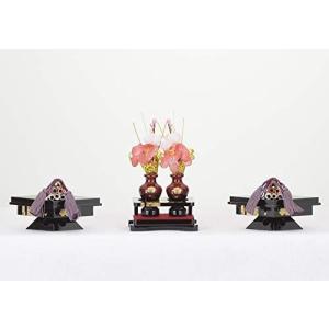 部品 雛人形 道具 3段用 木製 六品揃道具 唐草桜文様 鉾型 雛道具