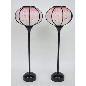 コードレス雛人形 ぼんぼり 「しだれ桜」 /雪洞(LED) 36cm : 弓戸人形