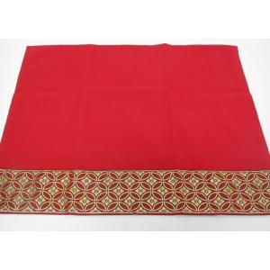 七宝模様　20号赤敷布 幅60ｃｍ×奥行50ｃｍ 雛人形用
