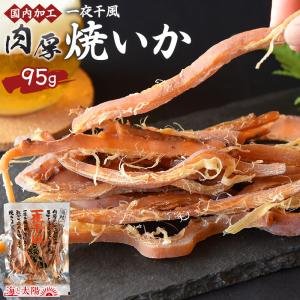するめ 一夜干し ＜国内加工 肉厚一夜干風焼いか95g＞おつまみ おやつ 送料無料 珍味 あたりめ