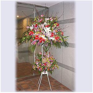 スタンド花 2段 お祝い 近隣 配達 埼玉県 北本市 桶川市 上尾市 鴻巣市