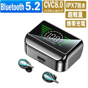 ワイヤレスイヤホン bluetooth5.2 iPhone ブルートゥース イヤフォン 片耳 両耳 android コンパクト HiFi 高音質 重低音 防水 kppcrprct 在宅勤務