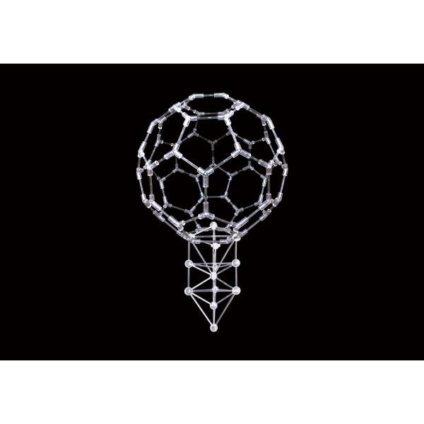 模型　バッキーボール（組立済）+３Ｄカバラ　パドマ