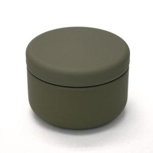 茶筒 茶缶 おしゃれ モダン プチ缶 オリーブ 内容量 約20g