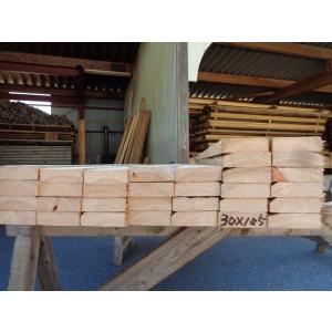 檜 デッキ材 4面プレーナー 木表丸み付きによる二等 2メートル×30ｍｍ厚×105ｍｍ幅 7枚組｜yunoki