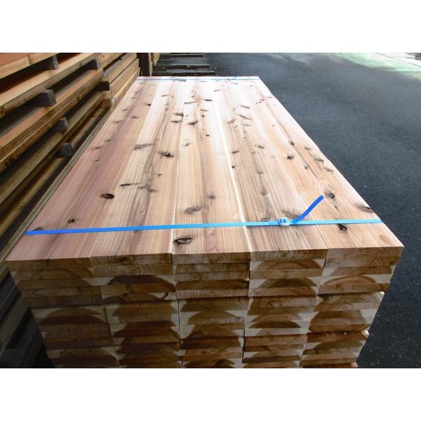 杉 棚板 人工乾燥 4面プレーナー 節補修無し 2m（長）×30mm（厚）×180mm（幅）5枚組：...