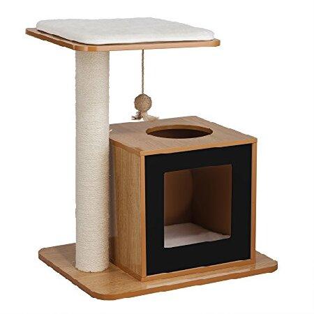 Elegant Home Fashions Cat Pet House Tower with Scr...