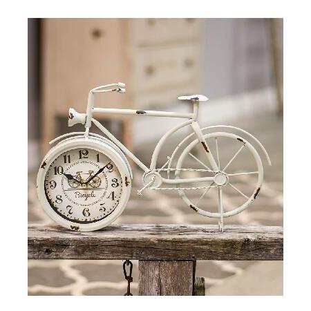 自転車デスククロック - クラシックヴィンテージレトロオールドファッション装飾メタルアンティーク自転...