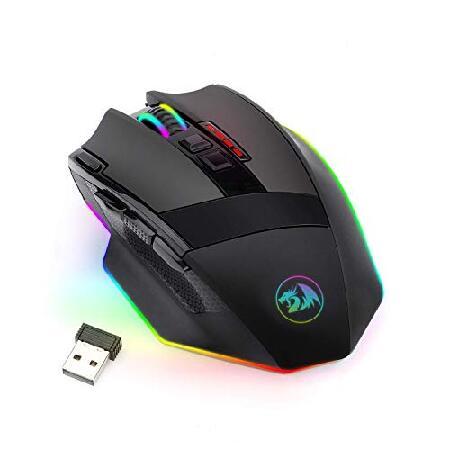 Redragon M801 Gaming Mouse LED RGB Backlit MMO 9 P...
