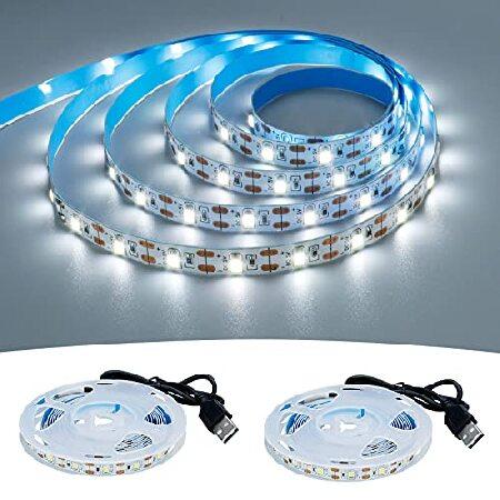 KXZM USB LED Strip Light Cool White 6000K 5V USB P...