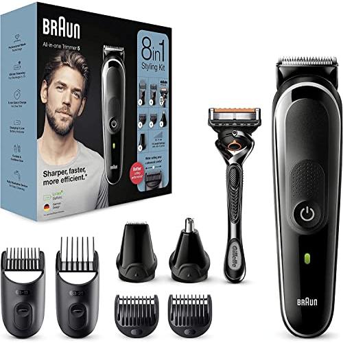 Braun 8-in-1 Beard ＆ Face Trimmer/Hair Clipper wit...