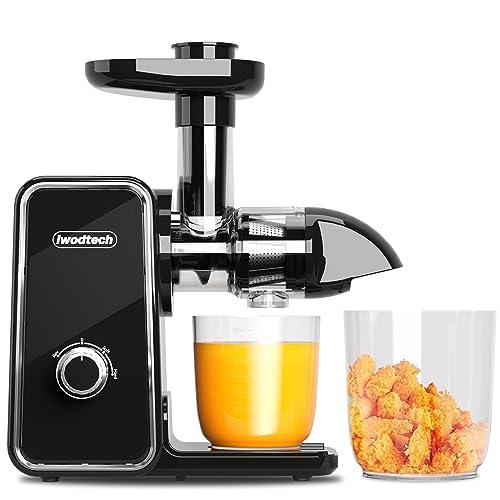 IWODTECH Slow Masticating Juicer, Cold Press Juice...