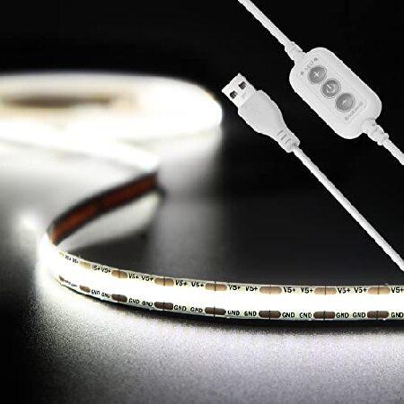USB COB LED Strip Lights 4.92ft/1.5m,5V 480LEDs 12...
