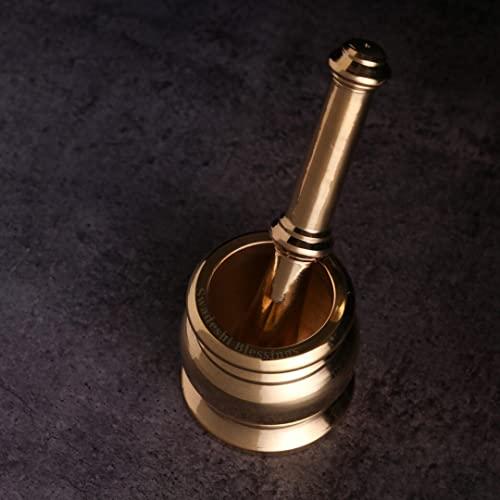 Swadeshi Blessings Pure Brass Mortar and Pestle Se...