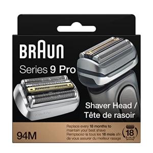 Braun Series 9 Shaver Replacement Head, Compatible with All Series 9 Electric Shavers For Men (94M), Fits 9465cc, 9477cc, 9460cc, 9419s, 9390cc, 9385c