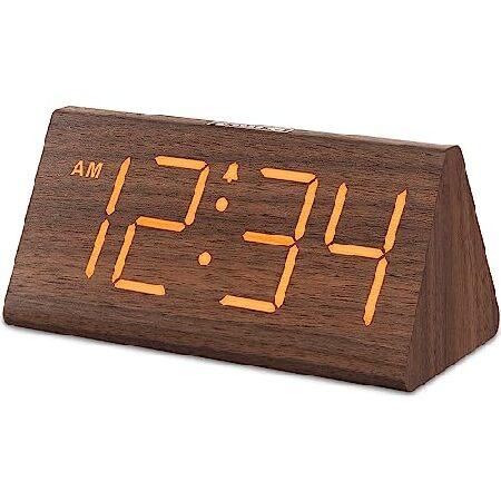 DreamSky Wooden Digital Alarm Clocks for Bedrooms ...