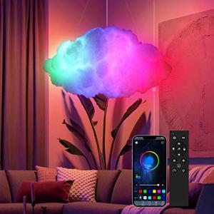 シーリングライト おしゃれ 天井照明 TACAHE RGB Color Changing Cloud Light - 256 Patterns, Solid Colors, Music Sync - DIY Shaped Cloud Lamp｜yunyu-worldtrade