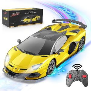 リモートコントロールカー 1:24 ランボルギーニ 公式ライセンスRCシリーズ 2.4Ghz Lamborghini SVJ リモートコントロール スポーツ レーシング ホビー おもちゃ｜yunyu-worldtrade